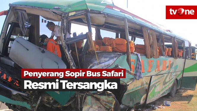 Penyerang Sopir Bus Safari Ditetapkan jadi Tersangka