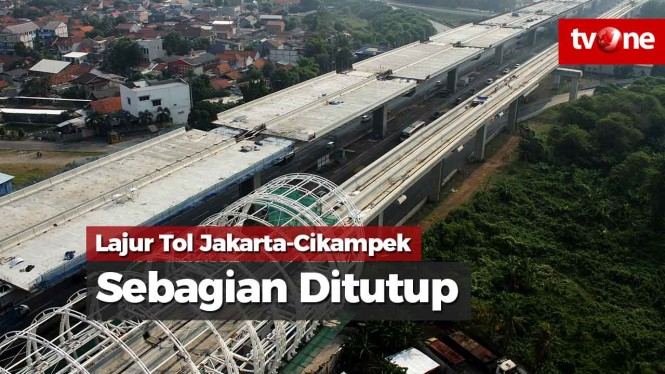 Sebagian Lajur Tol Jakarta-Cikampek Ditutup