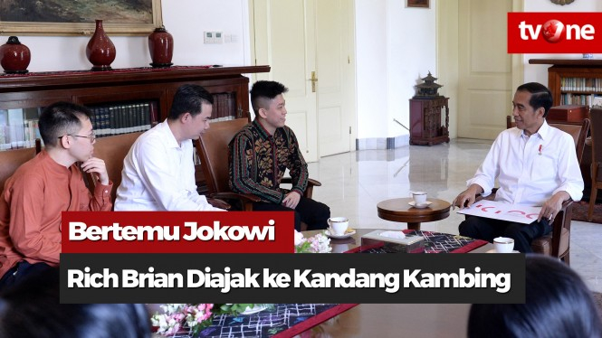 Bertemu Jokowi, Rich Brian Diajak ke Kandang Kambing