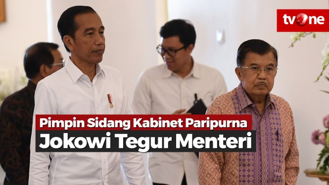 Pimpin Sidang Kabinet Paripurna, Jokowi Tegur Menteri