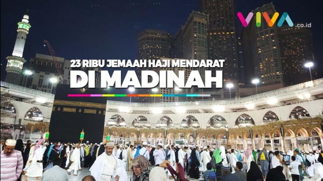 23 Ribu Jemaah Haji Mendarat di Madinah