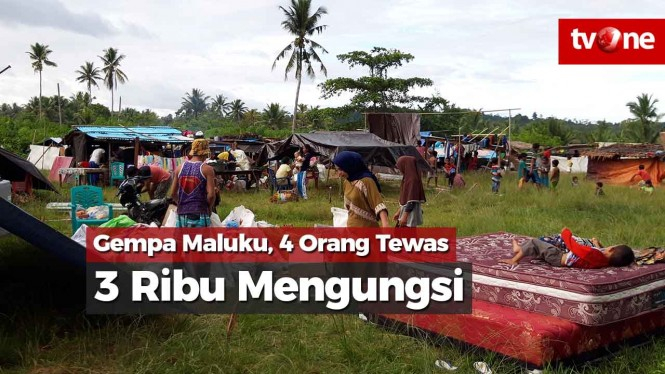 Gempa Maluku, 4 Orang Tewas, 51 Terluka dan 3 Ribu Mengungsi