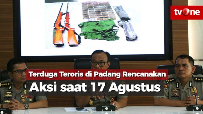 Terduga Teroris di Padang Rencanakan Aksi saat 17 Agustus