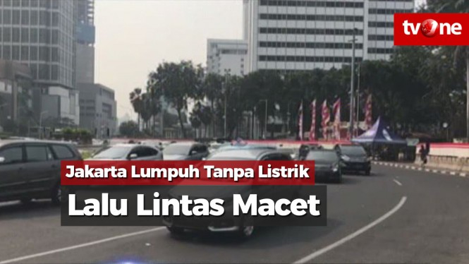 Jakarta Lumpuh Tanpa Listrik, Lalu Lintas Macet