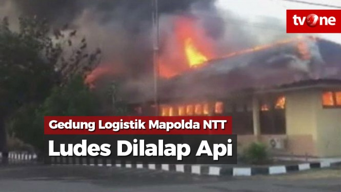 Gedung Logistik Mapolda NTT Dilalap Api, Kerugian 10 Miliar