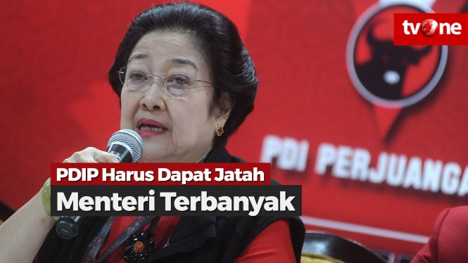 Megawati Minta PDIP Dapat Jatah Menteri Terbanyak