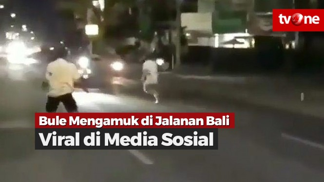Bule Mengamuk di Jalanan Bali Viral di Media Sosial