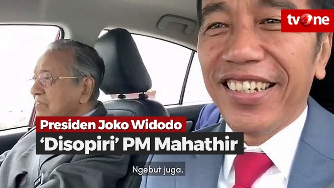Kunjungi Malaysia, Presiden Joko Widodo 'Disopiri' Mahatir