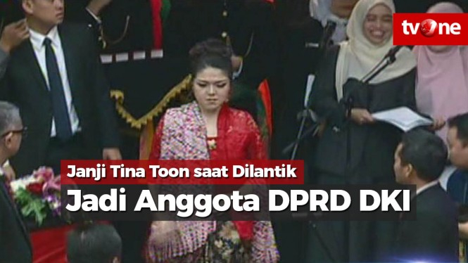 Janji Tina Toon saat Dilantik Jadi Anggota DPRD DKI Jakarta