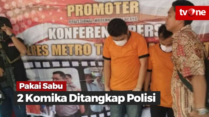 Pakai Sabu, 2 Stand Up Komedian Ditangkap Polisi