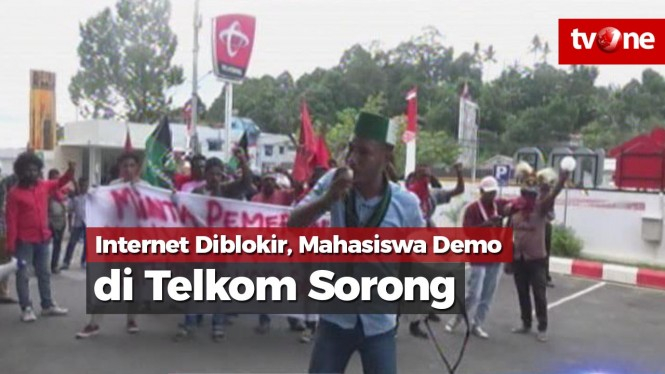 Internet Diblokir, Mahasiswa Demo di Kantor Telkom Sorong