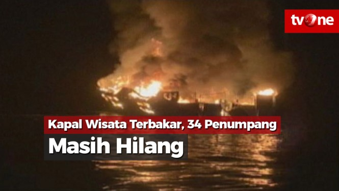Kapal Wisata Terbakar, 34 Penumpang Masih Hilang
