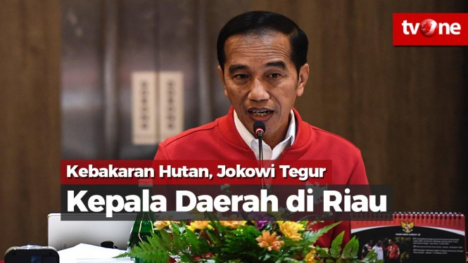 Kebakaran Hutan, Jokowi Tegur Kepala Daerah di Riau