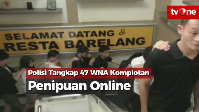 Polisi Tangkap 47 WNA Komplotan Penipuan Online di Batam