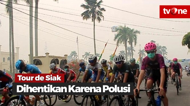 Tour de Siak Terpaksa Dihentikan Akibat Polusi Asap