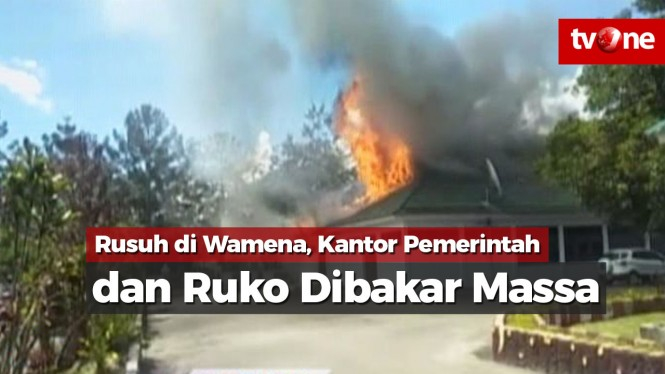 Rusuh di Wamena, Kantor Pemerintah dan Ruko Dibakar Massa
