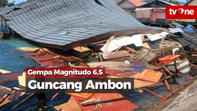 Gempa Magnitudo 6,5 Guncang Ambon, Warga Berhamburan Keluar