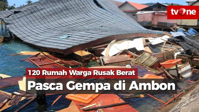 Pasca Gempa di Ambon, 120 Rumah Warga Rusak Berat