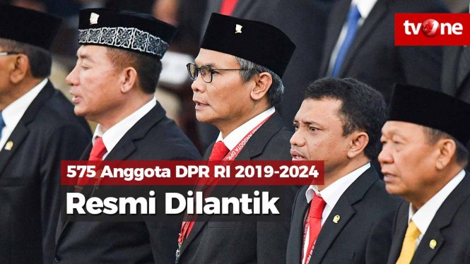 575 Anggota DPR RI 2019-2024 Resmi Dilantik