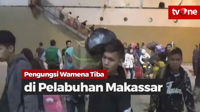 Pengungsi Wamena Tiba di Pelabuhan Makassar