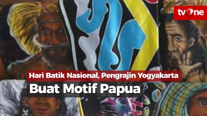 Hari Batik Nasional, Pengrajin Yogyakarta Buat Motif Papua