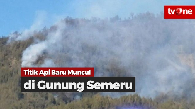 Titik Api Baru Terus Bermunculan di Gunung Semeru
