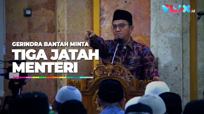 Prabowo Bantah Minta Jatah Tiga Menteri ke Jokowi