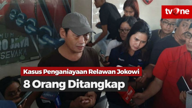 Penganiayaan Relawan Jokowi, 8 Orang Ditangkap Polisi