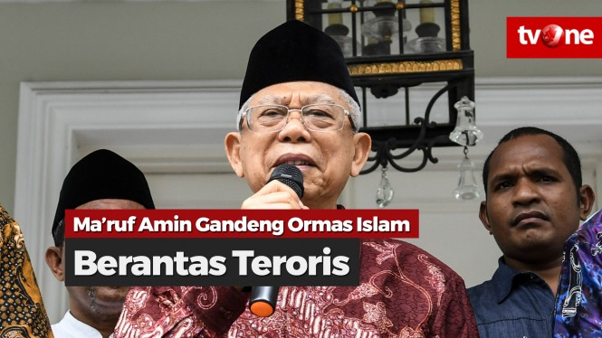 Berantas Teroris, Ma'ruf Amin Gandeng Ormas Islam
