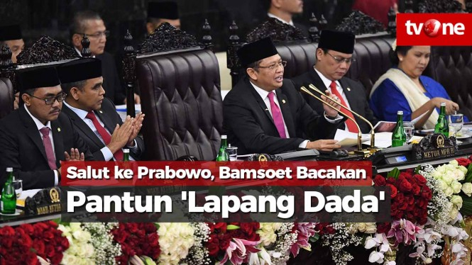 Salut ke Prabowo, Bamsoet Bacakan Pantun 'Lapang Dada'
