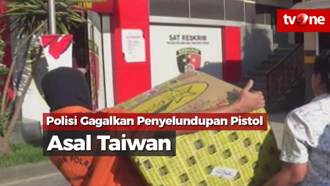 Polisi Gagalkan Penyelundupan Pistol Asal Taiwan di Surabaya