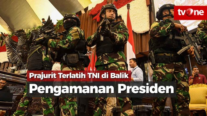Prajurit Terlatih TNI di Balik Pengamanan Presiden
