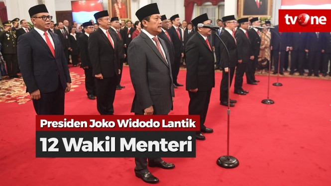 Presiden Jokowi Lantik 12 Wakil Menteri di Istana Negara