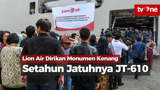 Mengenang Setahun Jatuhnya JT-610, Lion Air Dirikan Monumen