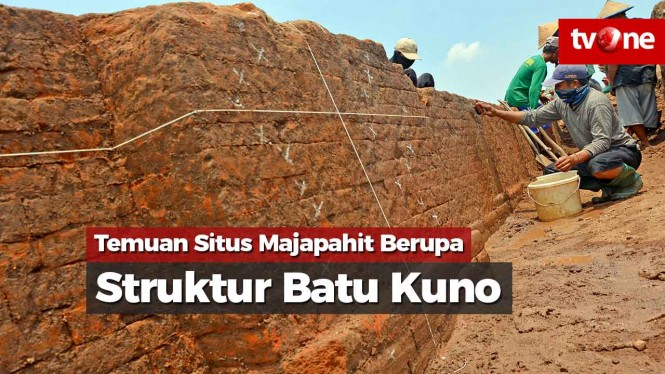 Temuan Spektakuler Situs Majapahit Berupa Struktur Batu Kuno