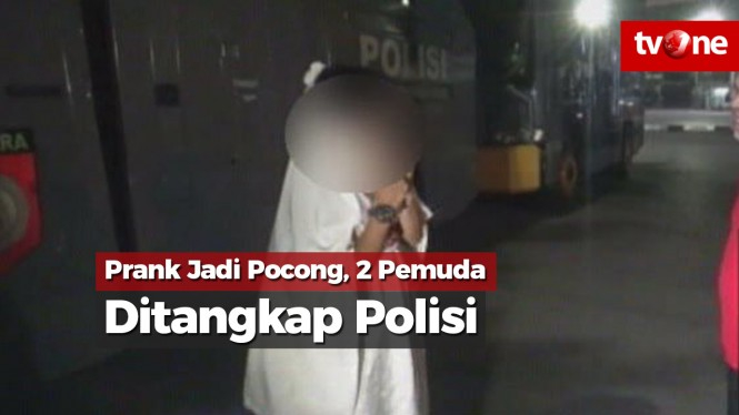 Prank Jadi Pocong, Dua Pemuda di Makassar Ditangkap Polisi