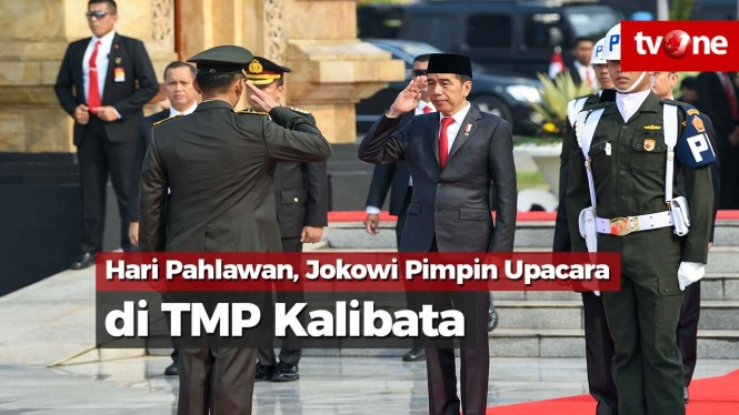 Hari Pahlawan, Jokowi Pimpin Upacara di TMP Kalibata