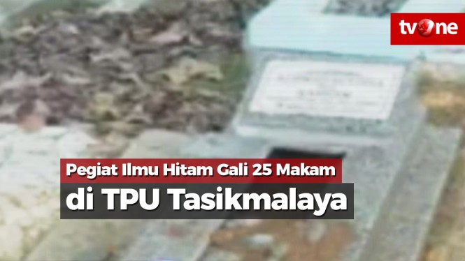Pegiat Ilmu Hitam Gali 25 Makam di TPU Tasikmalaya