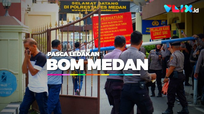 Detik-detik Ledakan Bom Bunuh Diri di Polrestabes Medan