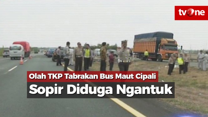 Olah TKP Tabrakan Maut Cipali, Sopir Bus Diduga Mengantuk