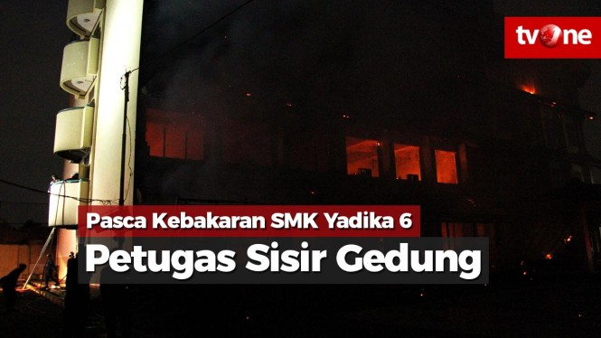 Petugas Sisir Gedung Sekolah, Pasca Kebakaran SMK Yadika 6