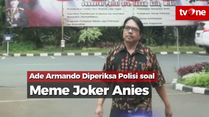 Ade Armando Diperiksa Polisi soal Meme Joker Anies
