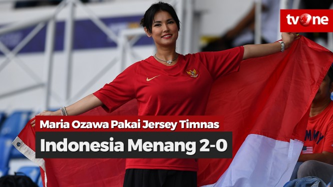 Didukung Maria Ozawa, Timnas Indonesia Menang 2-0