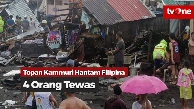 Topan Kammuri Hantam Filipina, 4 Orang Tewas