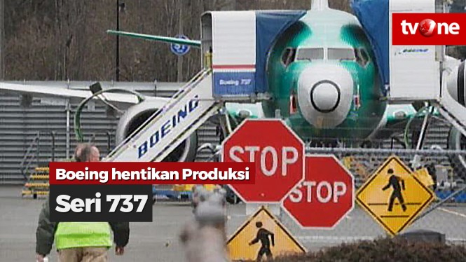 Boeing Hentikan Produksi Seri 737