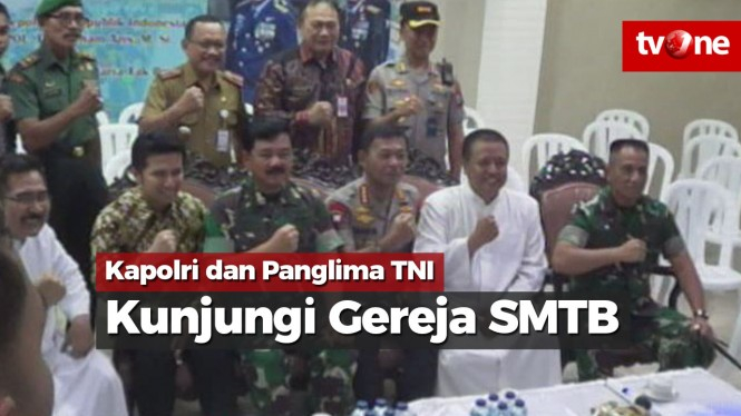 Pengamanan Natal, Kapolri dan Panglima TNI Kunjungi Gereja