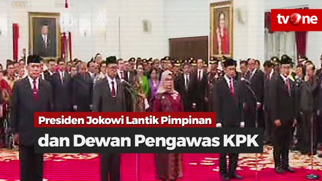 Presiden Jokowi Lantik Pimpinan dan Dewan Pengawas KPK