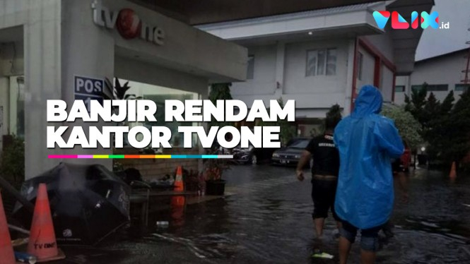 Banjir Rendam Kantor tvOne di Pulogadung