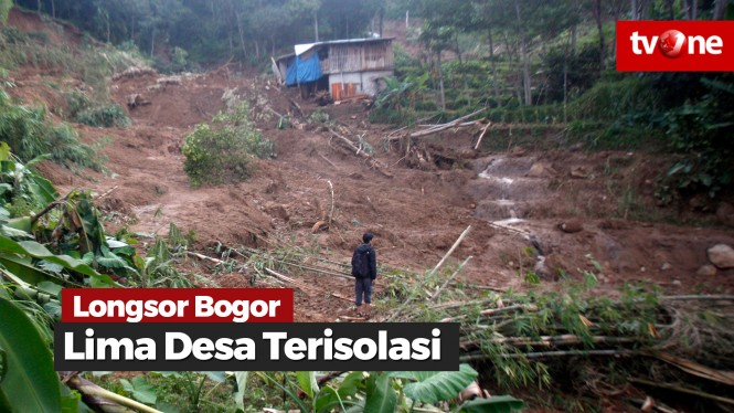 Bogor Longsor, Warga di Lima Desa Tiga Hari Terisolasi