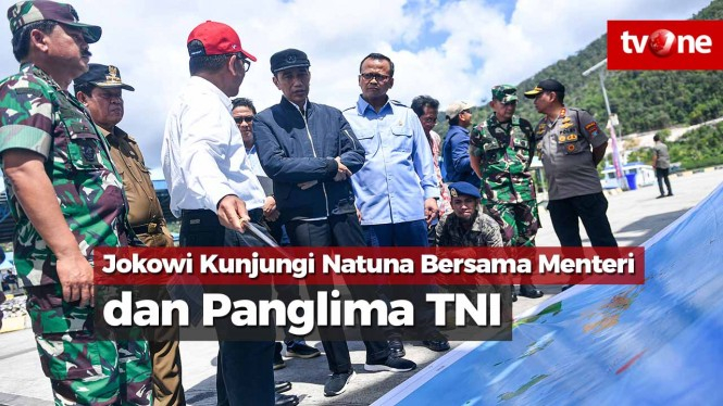 Jokowi Kunjungi Natuna Bersama Para Menteri dan Panglima TNI
